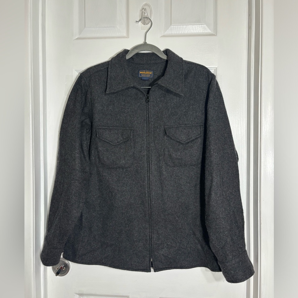 Woolrich Wool Blend Grey Long Sleeve Women Size Large